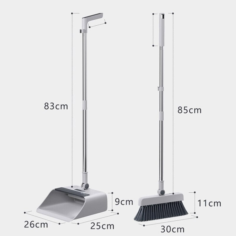 Maliben | 3in1 Quick Clean Extendable Dustpan Set