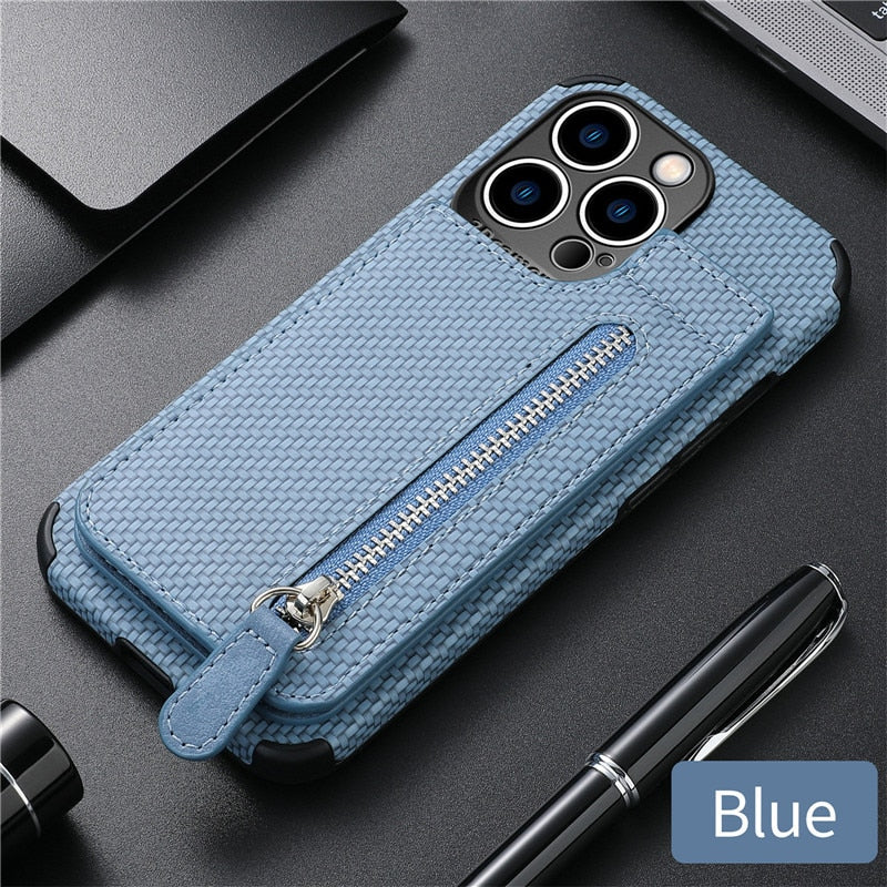 Maliben | Zip Zip Elegance Wallet Iphone Case