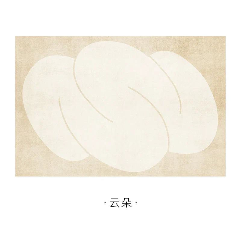 Maliben | Japanese Minimalistic Soft Rug Non-Slip High Pile Carpet Living And Bedroom