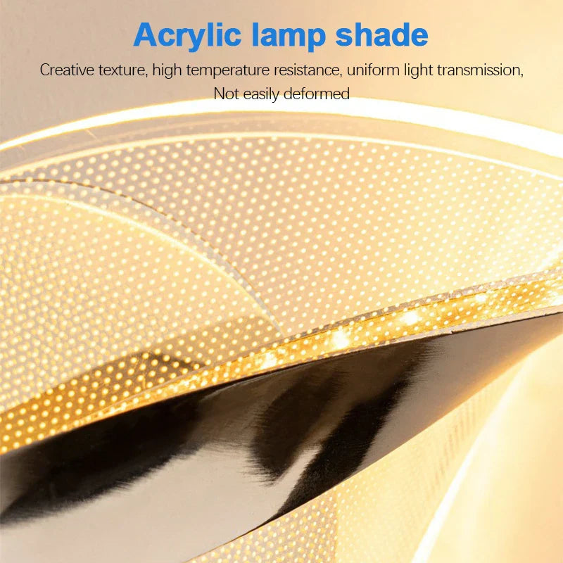 Maliben | Led Wall Light Nordglow | Modern Acrylic & Metal Design | 3-Color Light | Creative Interior Lighting For Living Room & Bedroom