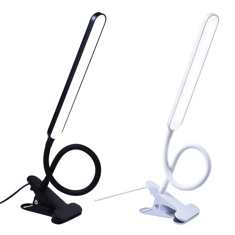 Maliben | Led Clamp Light Lumaflex | 3 Light Colors & 10 Brightness Levels | Usb Operation | Flexible Gooseneck | Eye-Friendly & Dimmable
