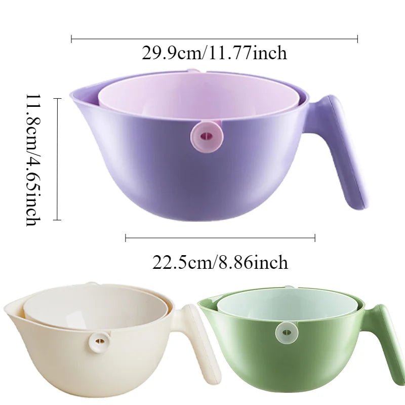 Maliben | Double Layer Quick Vegetable Drainer Basket