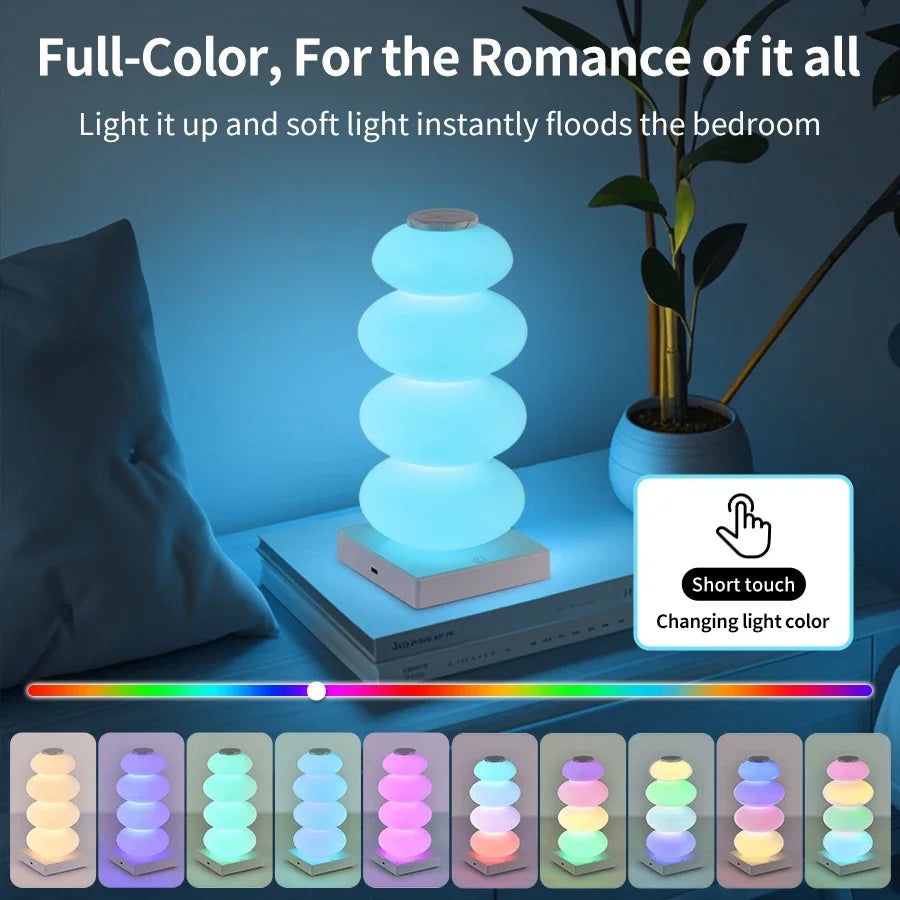 Maliben | Auraglow Led Table Lamp | 16 Rgb Colors & Warm White | Touch Dimming | Usb Operation | 3w