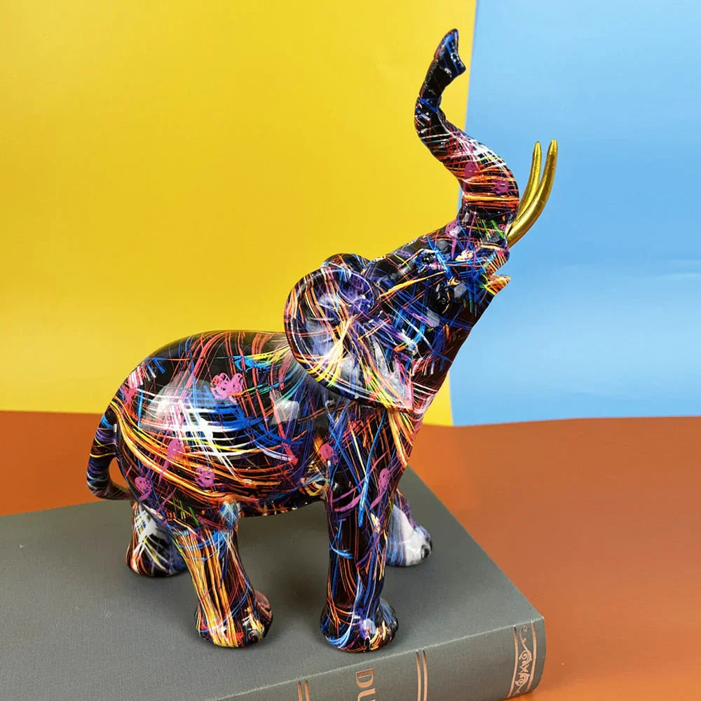 Maliben | Colored Elephant Sculpture - Colorsplash