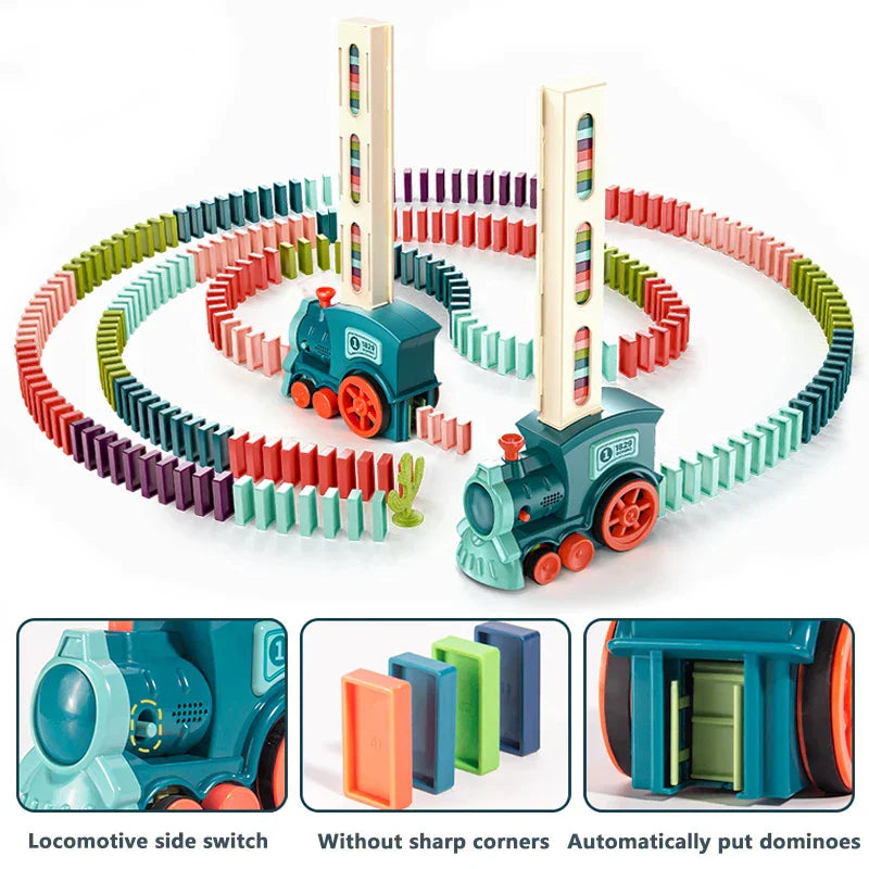 Maliben | Creative Domino Express - Play And Learn With Colorful Stones