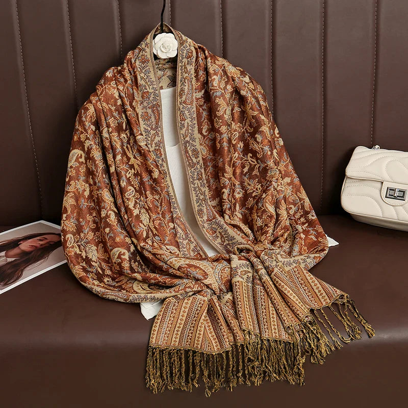 Maliben | Élégancea | Women's Scarf | Cashmere Feel | 70 × 190 Cm | Luxury Print & Warm