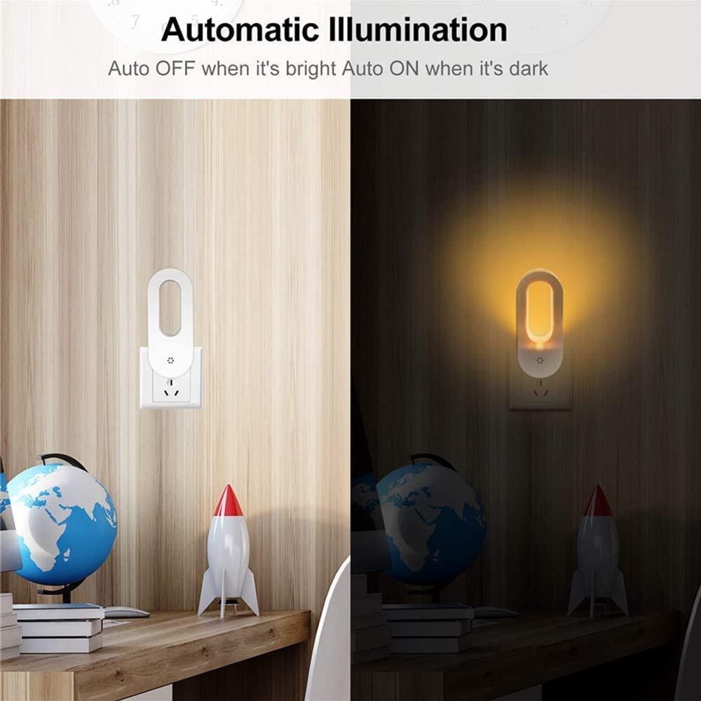 Maliben | Twilight Sensor Energy Saving Socket Wall Night Light
