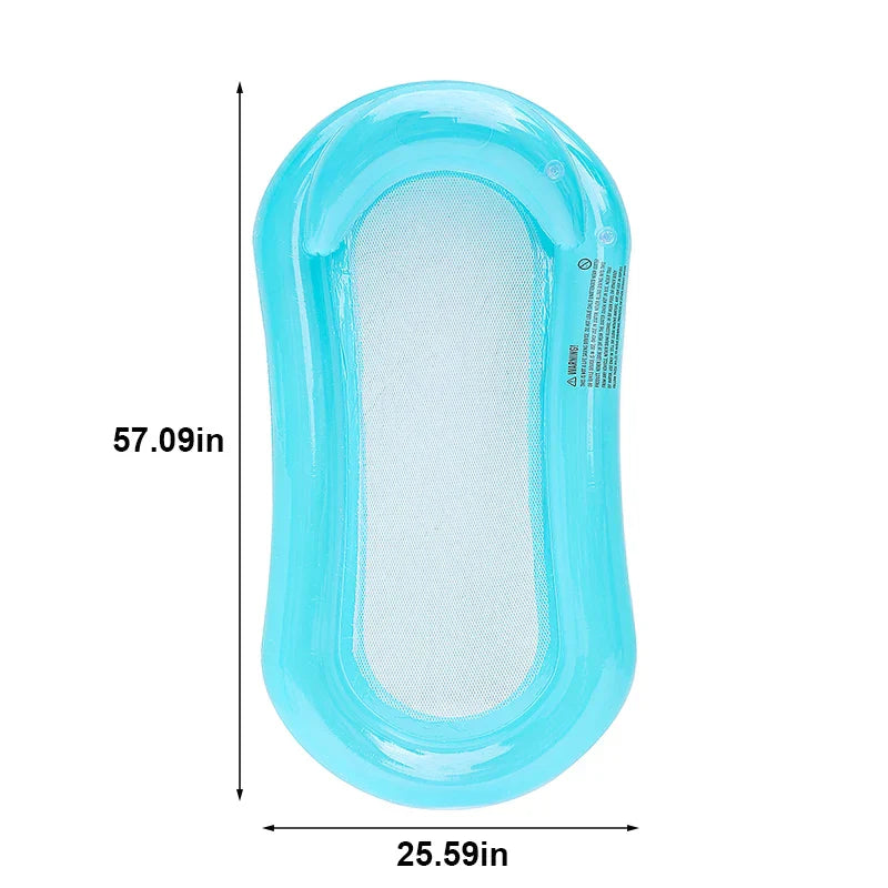 Maliben | Aqualiva Inflatable Swimming Lounger Rooxin | Ergonomic Pool Air Mattress With Mesh & Armrests | For Pool, Lake & Beach