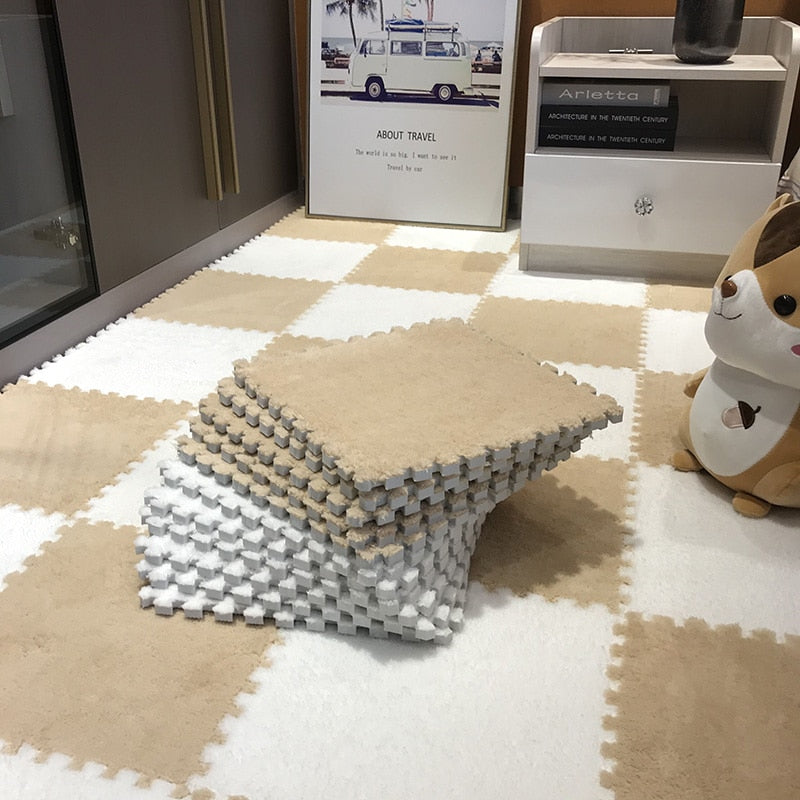 Maliben | Diy Winter Plush Puzzle Mat