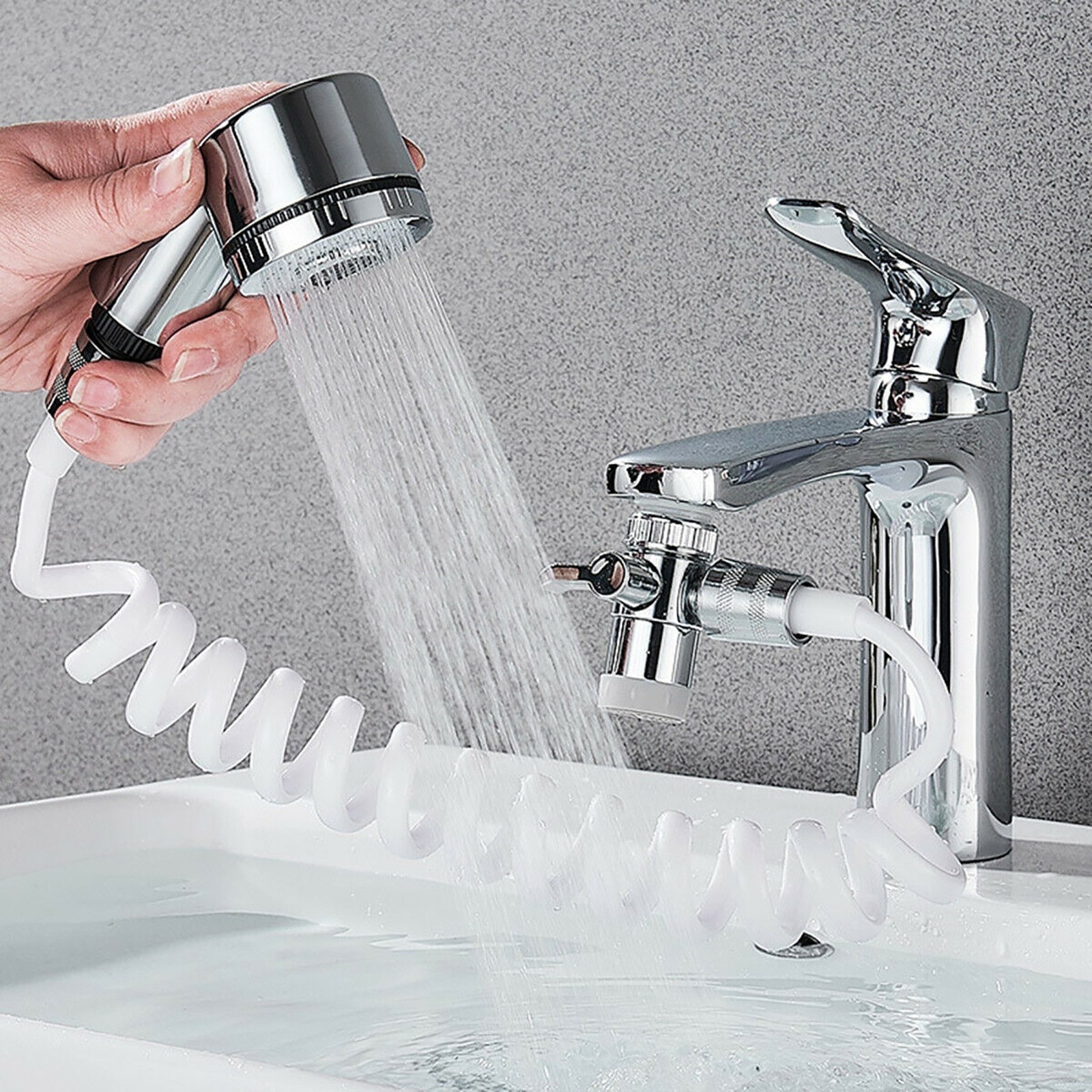 Maliben | All-In-One Easy Clean Adjustable Bathroom Set