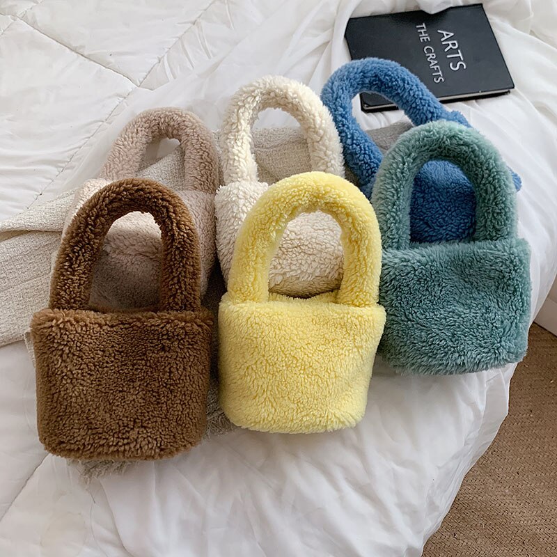 Maliben | Cuddly Plush Mini Bucket Bag