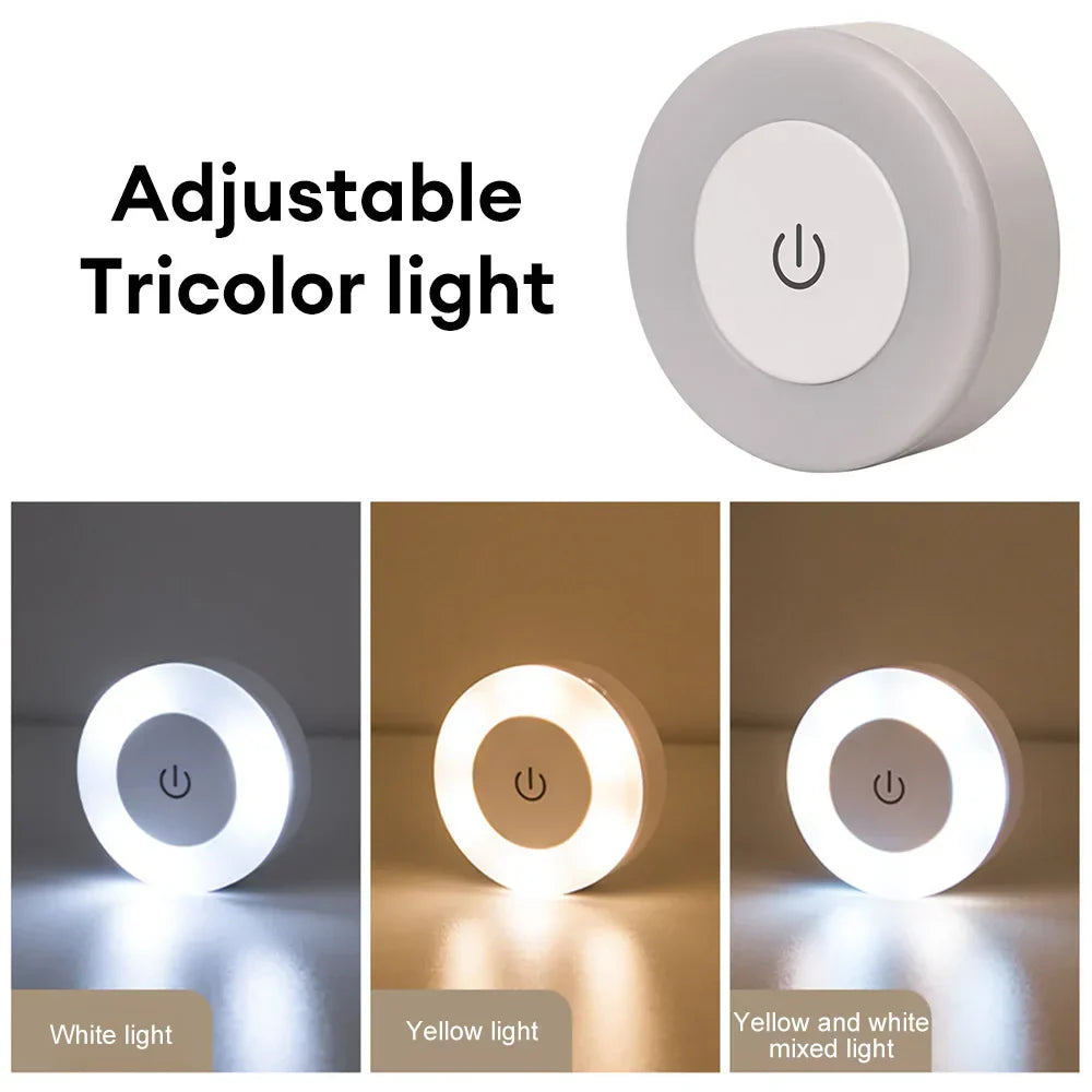 Maliben | Lumora Touch Led Night Light | Usb Rechargeable | Magnetic & Stepless Dimmable | Warm & Cold Light