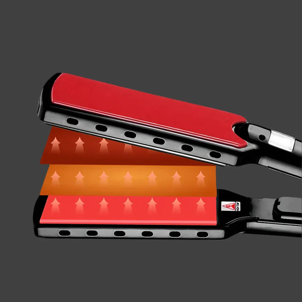 Maliben | Straightener Titanea Pro | Width Nano-Titanium Plates | 50–249 °C | Led Display & Dual Voltage | 25×4.3×3.5 Cm