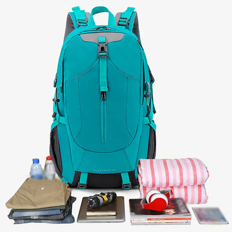 Maliben | Travel Backpack Trekvault 40 | 40 L Outdoor Backpack With Rain Cover | For Hiking, Traveling & Everyday Use | 31 × 20 × 52 Cm