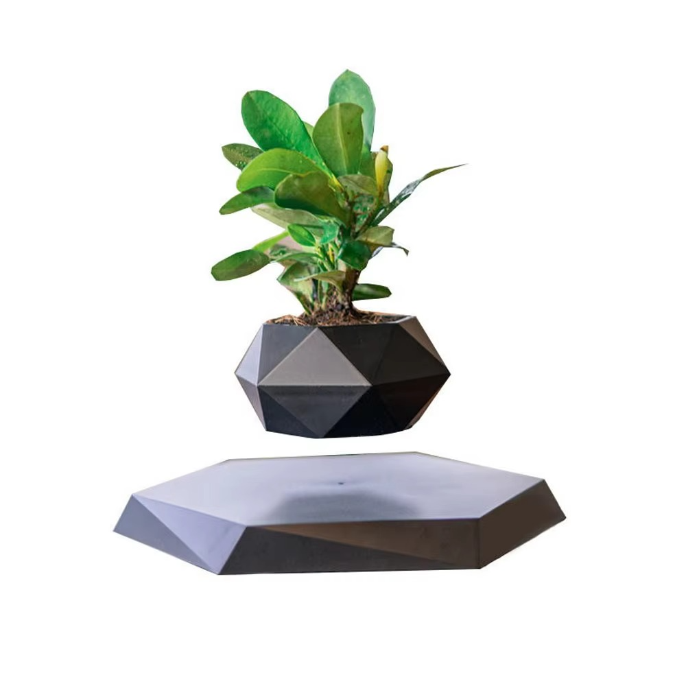 Maliben | Magnetic Levitating Bonsai Planter, Floating Flower Pot For Home And Office Décor