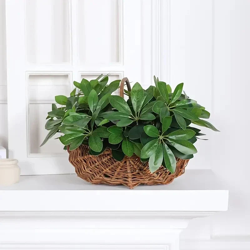 Maliben | Artificial Plant Everleaf 33 | 33 Cm | With Stem & Leaves | Low-Maintenance Decor For Home & Office