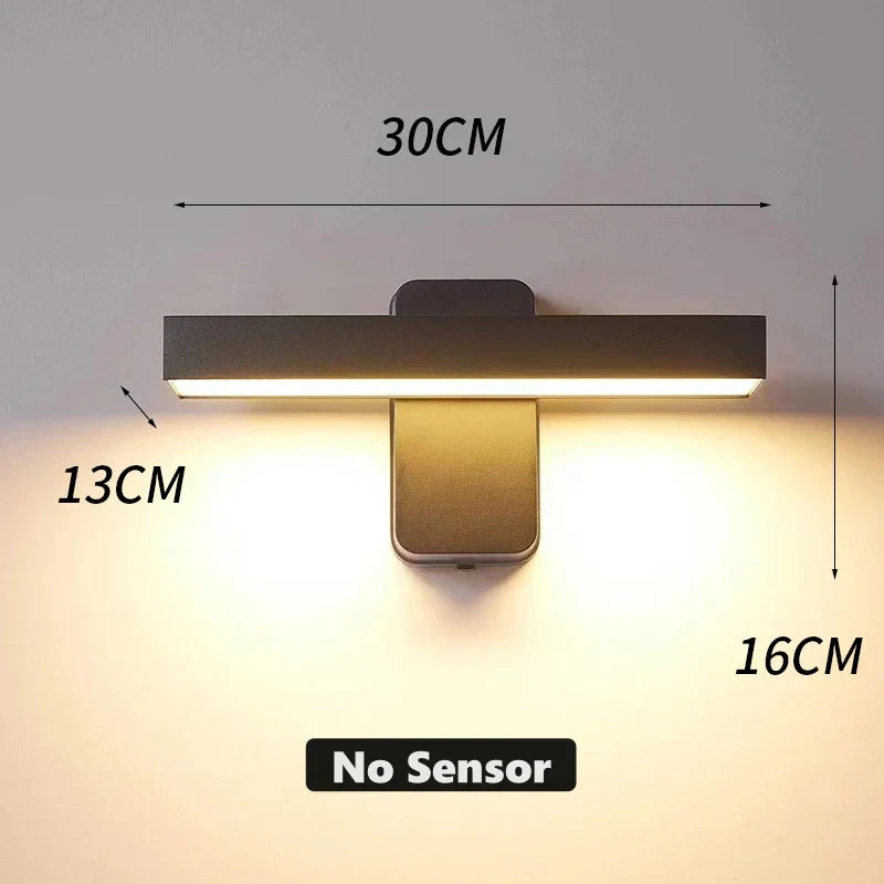 Maliben | Led Outdoor Wall Light Variolux | Motion Sensor & Ip65 | Rotatable | 30–50 Cm