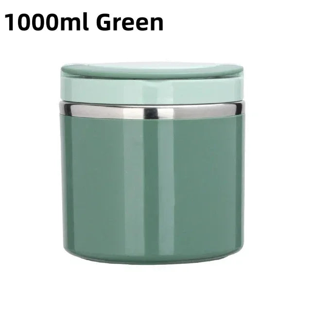 Maliben | Thermo Lunchbox | Stainless Steel Insulated Container | 630 Ml / 1000 Ml | With Handle & Leak Proof
