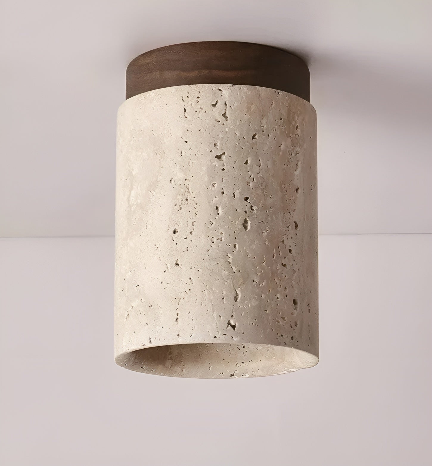 Maliben | Zenelegance Wabi Sabi Luxury Ceiling Lighting - Natural Travertine Led