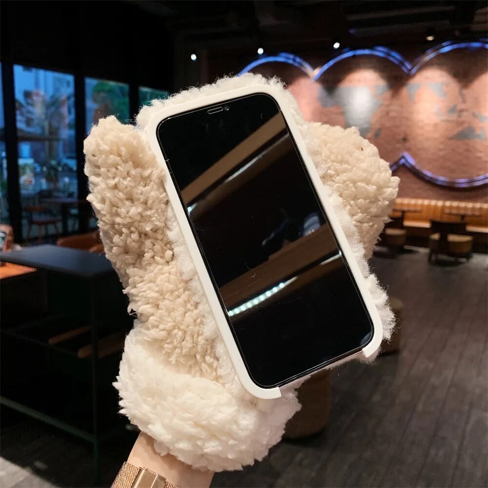 Maliben | Fluffy Fur Iphone Case Glove