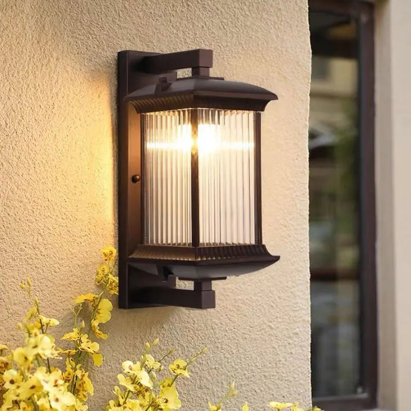 Maliben | Light-Repellent Outdoor Wall Light Metal | Weatherproof Ip65 | E27 Socket | For Garden, Gate & Terrace