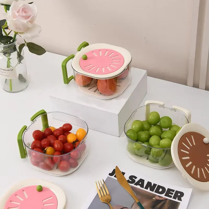 Maliben | Dust-Proof Fruit Drainer Basket