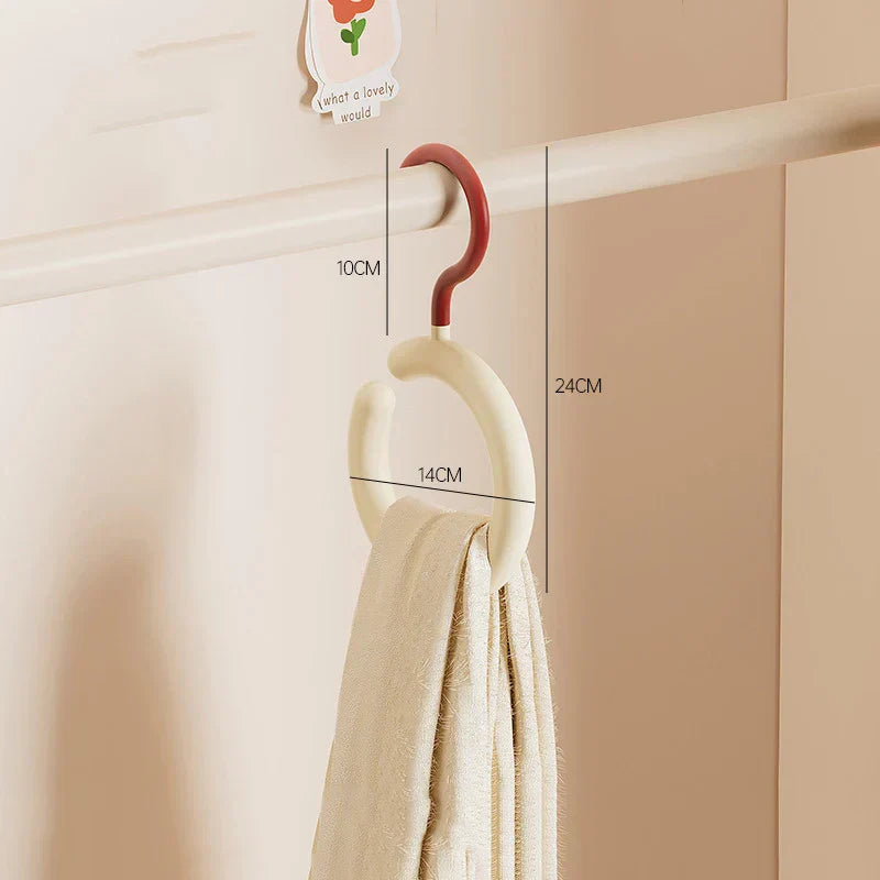 Maliben | 2pcs Rotating Multi-Hook Closet Organizer Hanger