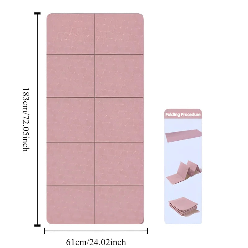Maliben | Yogamat Flexfold | Foldable & Lightweight | Double-Sided Non-Slip | Eco-Friendly Tpe