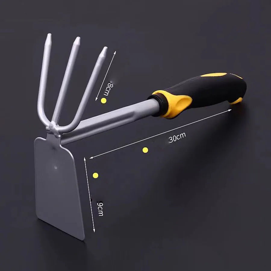 Maliben | Groviva Garden Tool Set 4-Pcs. | Stainless Steel | Hoe & Shovel | For Digging, Planting & Weeding