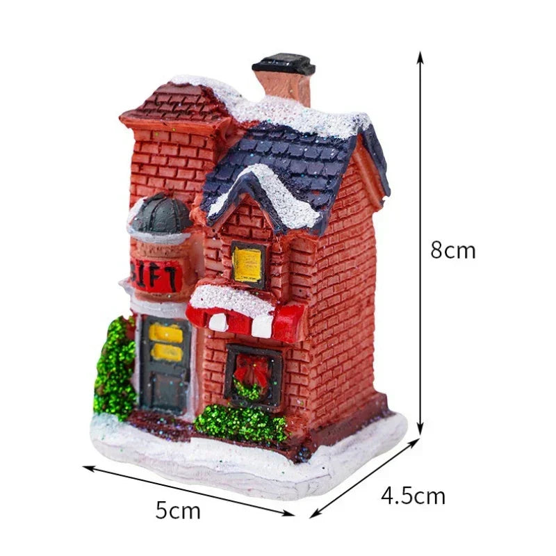Maliben | Winter Dreams Led Christmas House Figurines