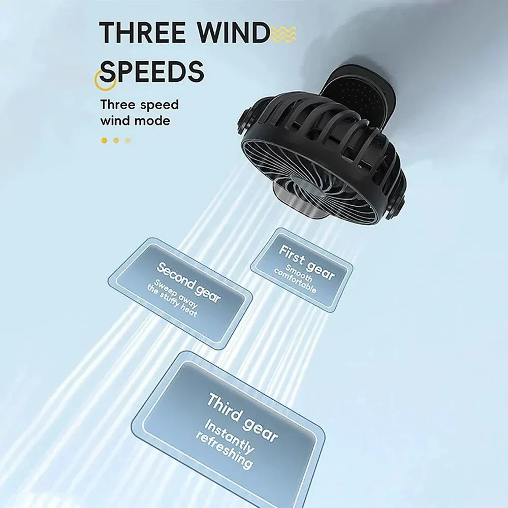 Maliben | Flexibreeze Usb Fan | Rotatable, Portable With 3 Speeds And Night Light