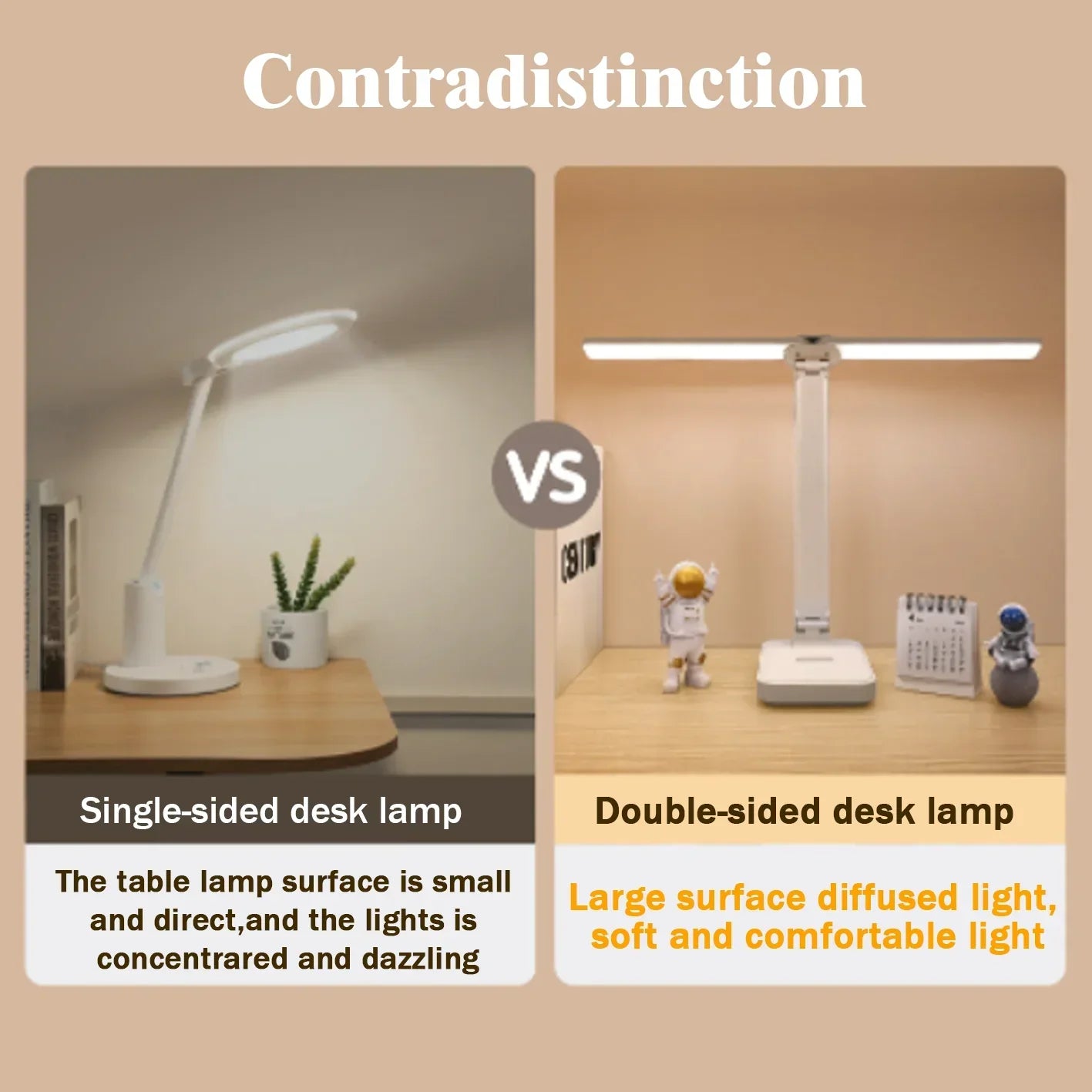 Maliben | Lumifold | Led Desk Lamp | 3 Brightness Levels & Touch Control | Usb Rechargeable & Foldable