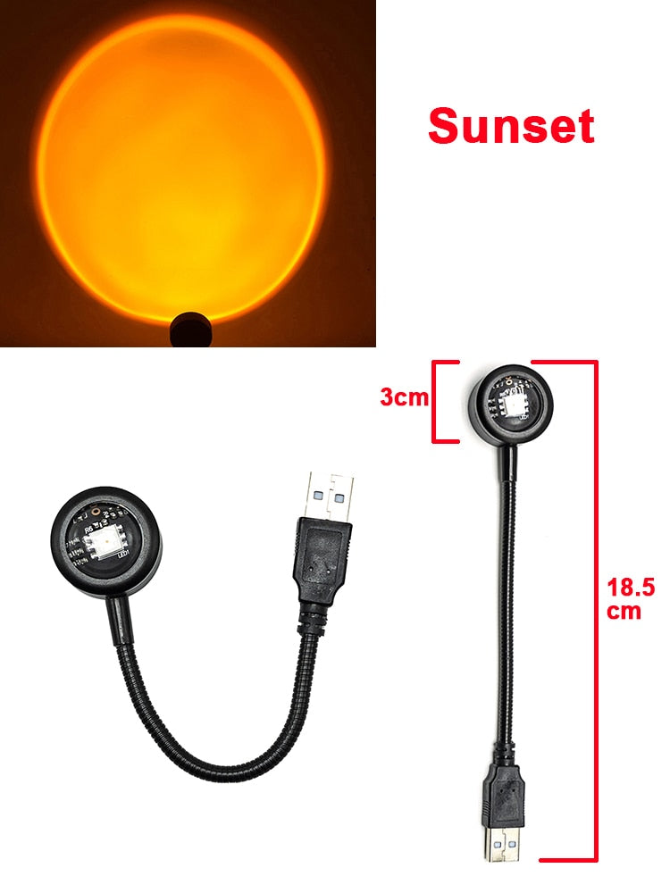 Maliben | Mini Usb Sunset Night Lamp