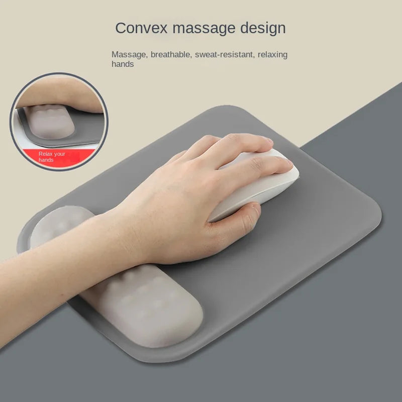 Maliben | Ergoloom Mouse Pad With Wrist Rest | Ergonomic & Non-Slip | Memory Foam & Anti-Slip Base | For Gaming & Office