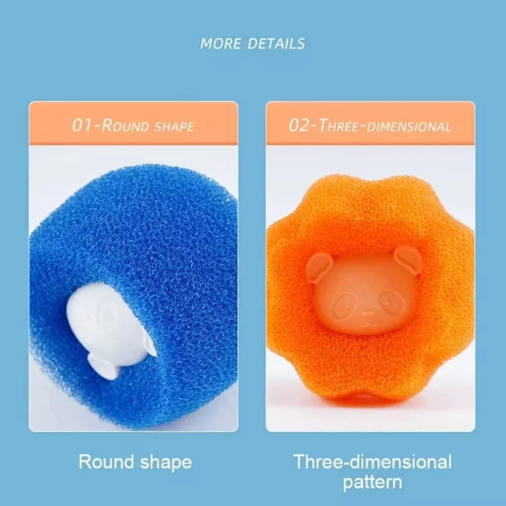 Maliben | Fellfix Cleaning Balls | Set Of 5 Pet Hair Removers | For Washing Machine & Dryer | Reusable & Portable