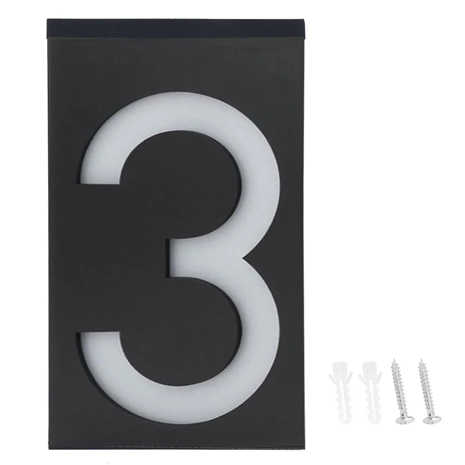 Maliben | Numelux Solar House Number Light | Led IllumInated | Weatherproof Ip55 | Automatic Light in Darkness