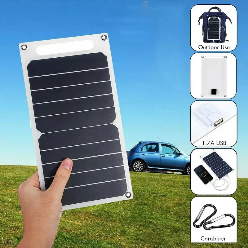 Maliben | Solnova 30w Solar Panel | Ultralight & Waterproof | Usb Connection For Phone & Power Bank | Outdoor & Camping
