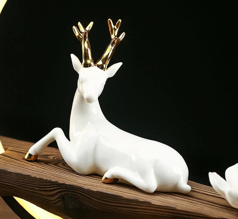 Maliben | White Deer Incense Burner Lamp - Serenestag