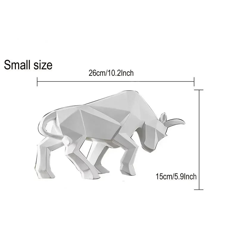 Maliben | Toroarte Bull Sculpture | Nordic Design | Resin Figure Modern | 35 Cm / 26 Cm