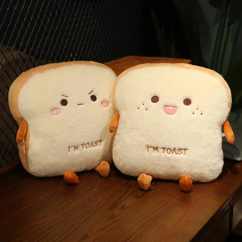 Maliben | Plush Toast Bread Ultra Soft Hand Warmer Pillow