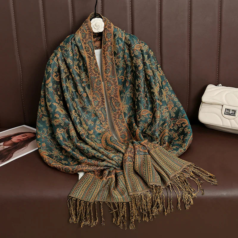 Maliben | Élégancea | Women's Scarf | Cashmere Feel | 70 × 190 Cm | Luxury Print & Warm