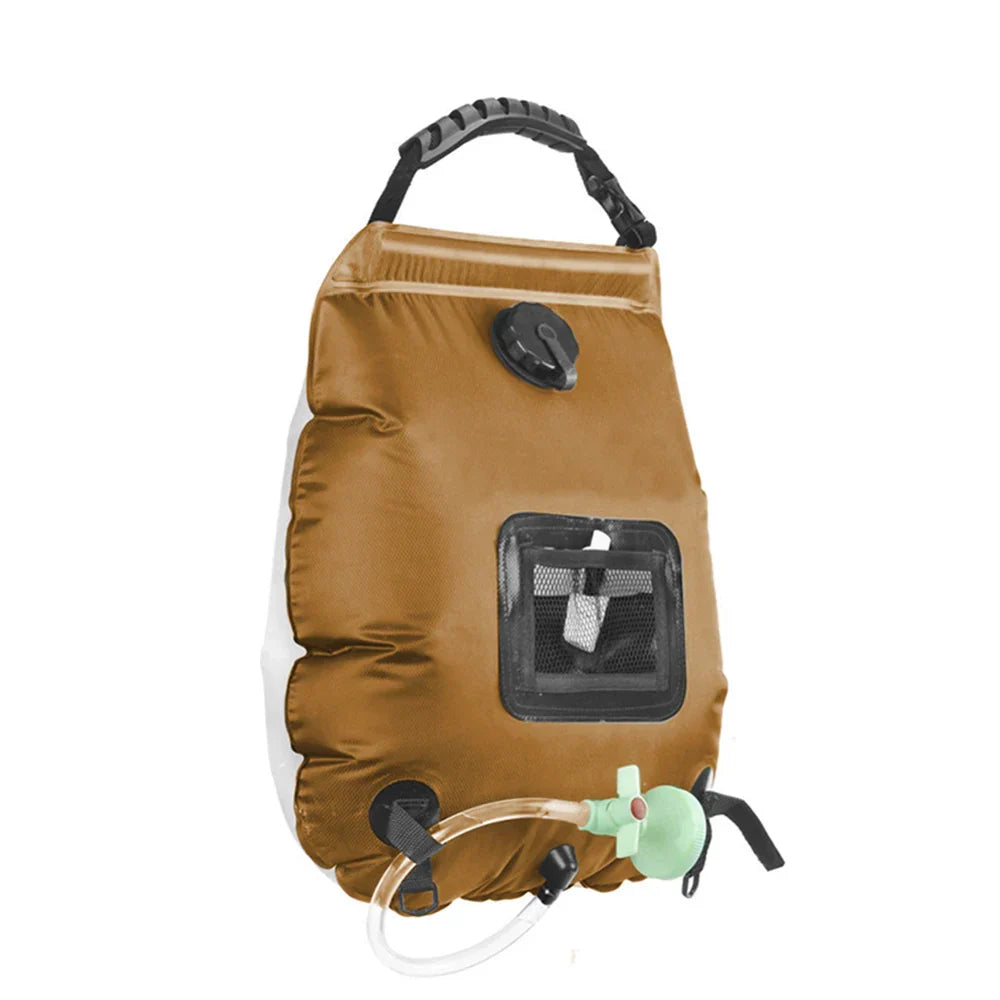 Maliben | Solar Shower Sunflow | 20l Capacity | Portable & Self-Heating | With Shower Head & Hose