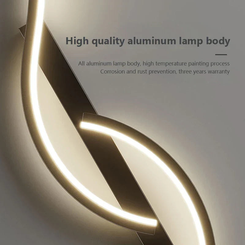 Maliben | Lumistripes | Modern Led Wall Lamp | MInimalist Wall Lamp in Stripe Design | Indoor Lighting For Bedroom & Living Room