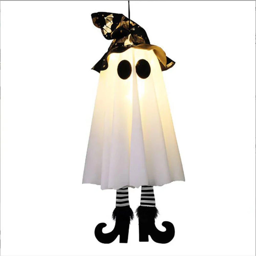 Maliben | Glow Ghost Spookyshine | Led Hanging Ghosts | Halloween Decoration | Indoor & Outdoor | 1/2/3 Pieces