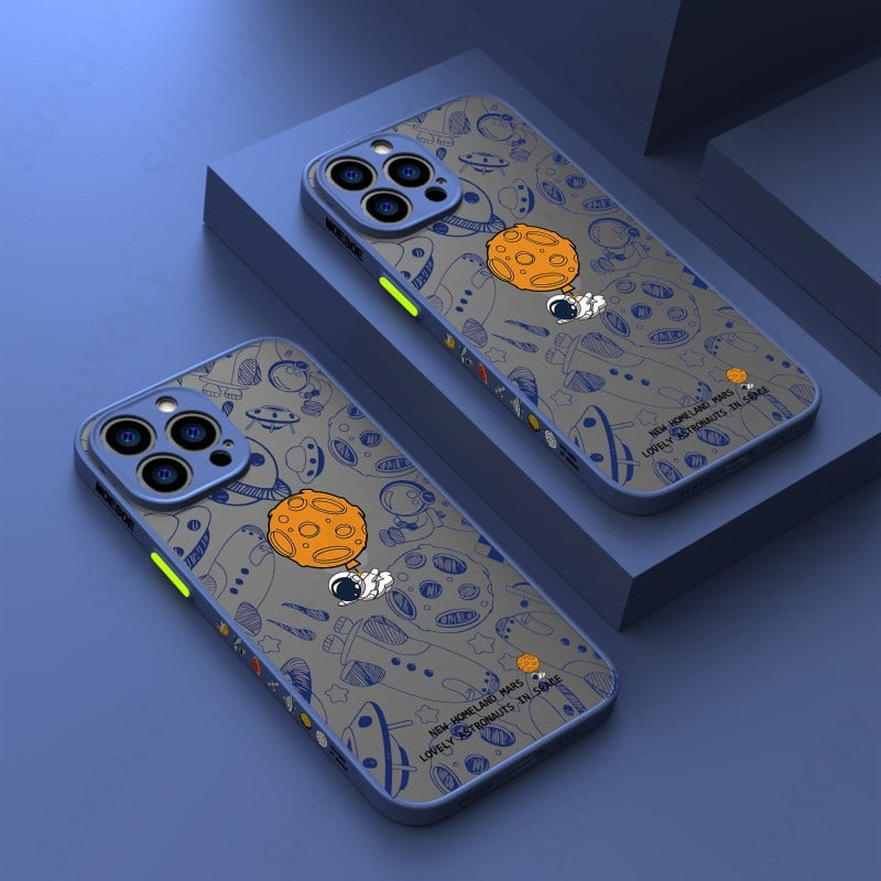 Maliben | Space Road Relax Astronaut Iphone Case