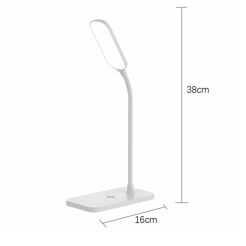 Maliben | Velura Lightdock Led Desk Lamp | With Wireless Charger & Usb Port | Touch Dimming & Eye-Friendly | Modern