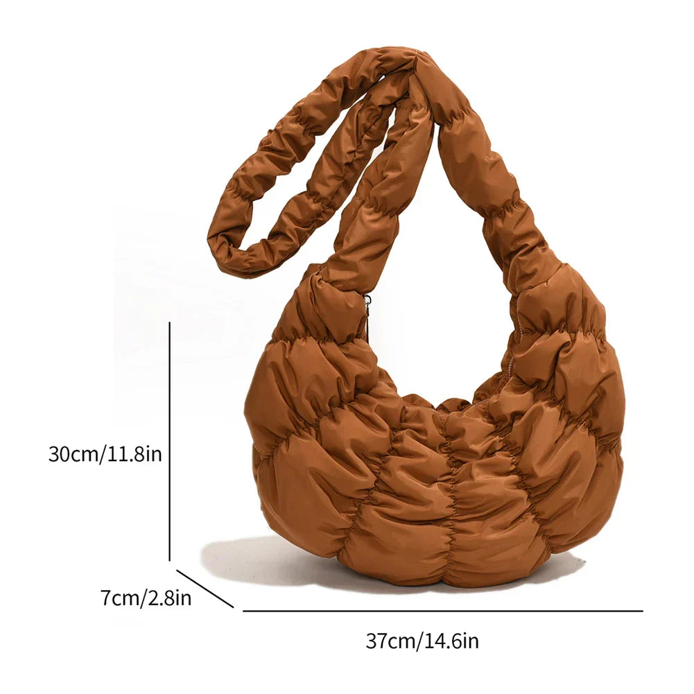 Maliben Puff Croissant Shoulder Bag