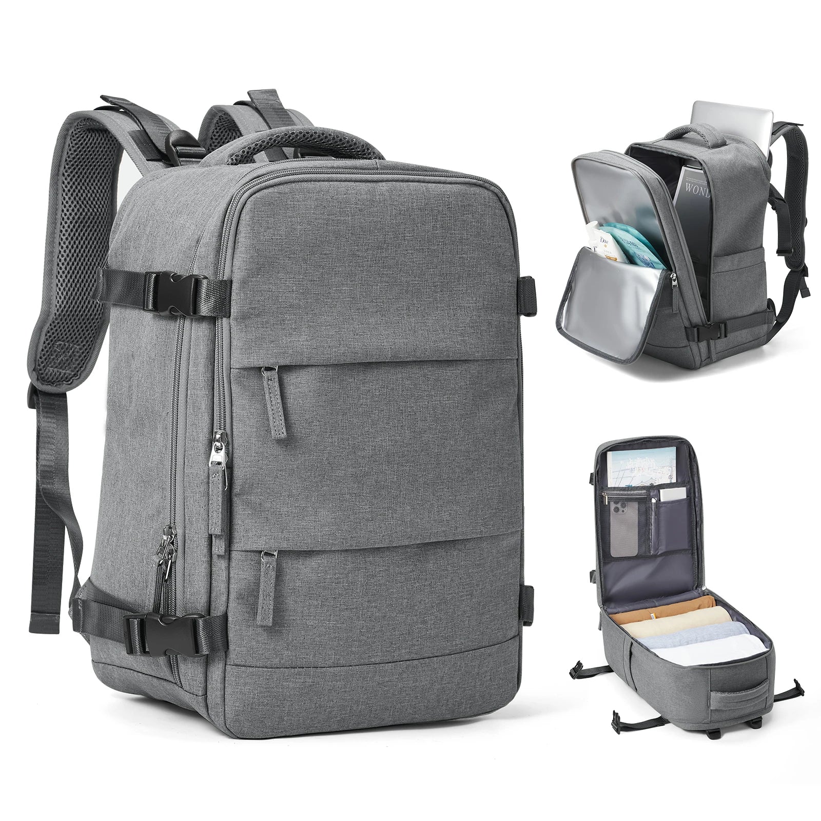 Maliben | Travel Backpack Travomate | Waterproof & Versatile | 15.6" Laptop Compartment | Large Capacity With Wet-Dry Separation
