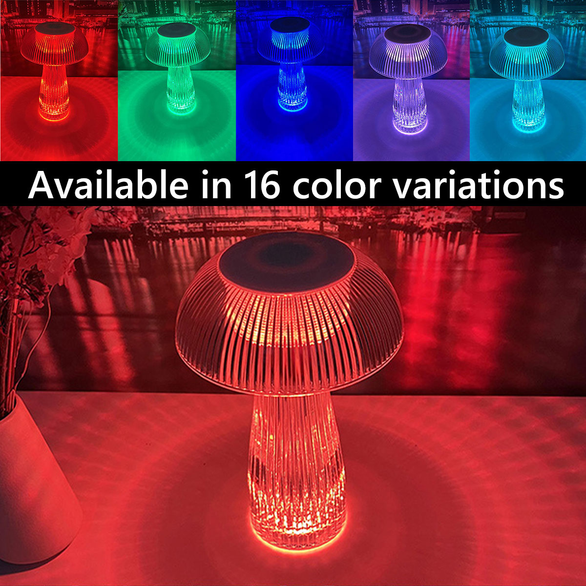 Maliben | Rechargeable Led Mushroom Table Lamp