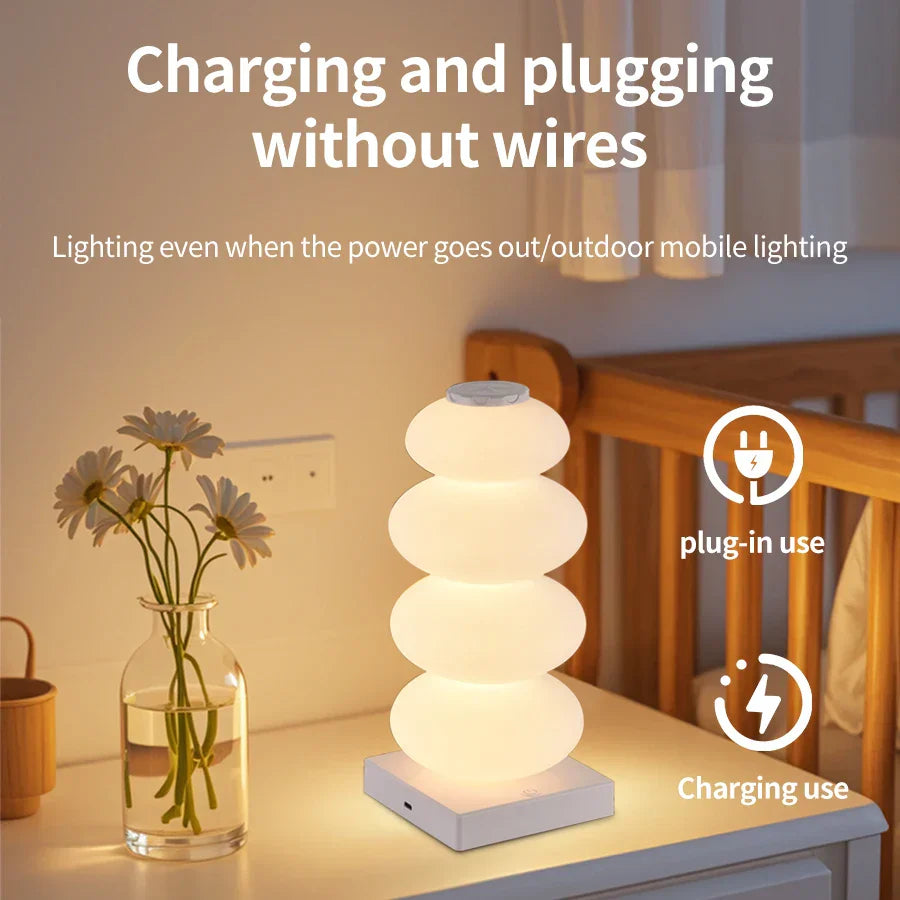 Maliben | Auraglow Led Table Lamp | 16 Rgb Colors & Warm White | Touch Dimming | Usb Operation | 3w